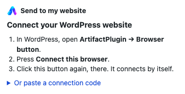 The first time: connect it to your website.